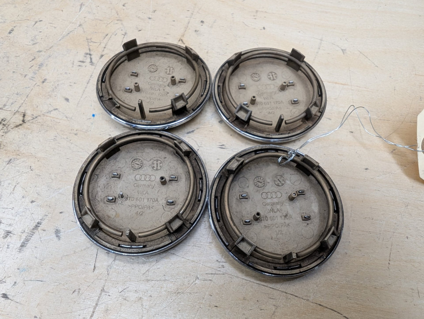 2011-2017 Audi RS5 8T Wheel Rim Hub Center Cap SET 8T0601170A OEM