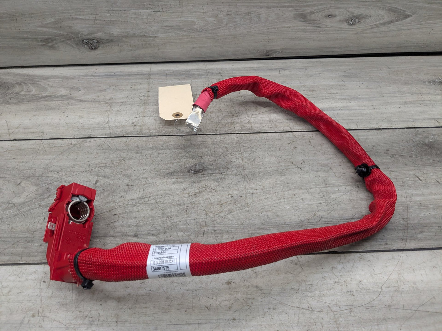 18-21 OEM BMW G01 G02 F98 X3 X4 Battery Plus Pole Terminal Positive Red Cable
