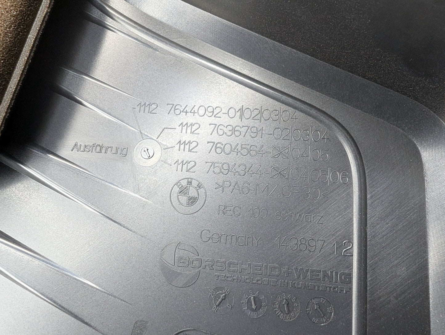 2011 - 2016 BMW 528i F10 Engine Cover 7644092 N20B20O0