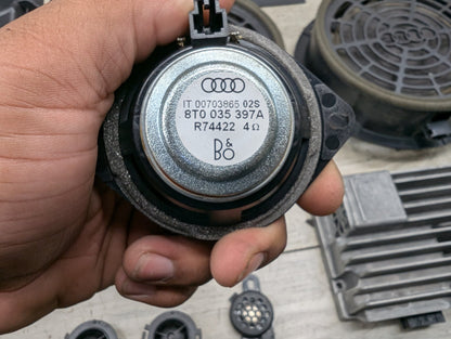 2008-2017 Audi S5 8T Speakers SET 8F1035223A 09-17 OEM AUDI A5 S5 BANG & OLUFSEN Front Rear Door SUB Tweeter Speakers SET OEM