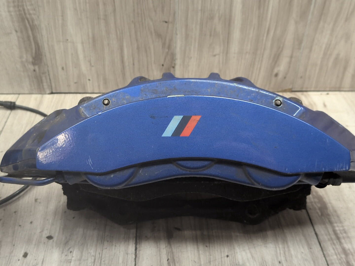 15-19 OEM BMW F85 X5M F86 X6M Front Brake Calipers SET BREMBO Blue