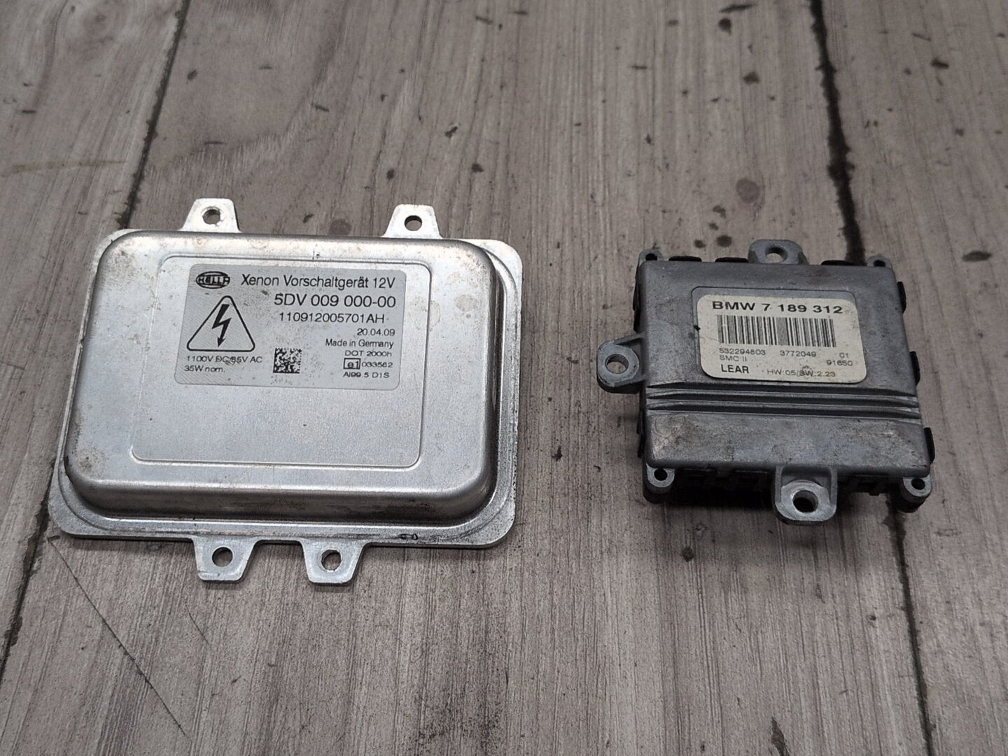 2008-2010 BMW 535i E60- Left Right Headlight DRL Daytime Running Light Module SET PN: 7189312