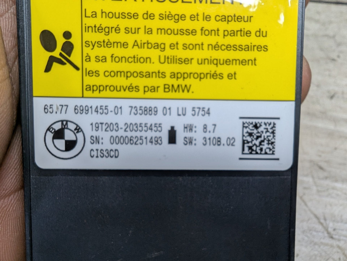 OEM BMW F90 F97 G01 G12 G20 G26 G30 Front Left Right Seat Occupant Sensor Module