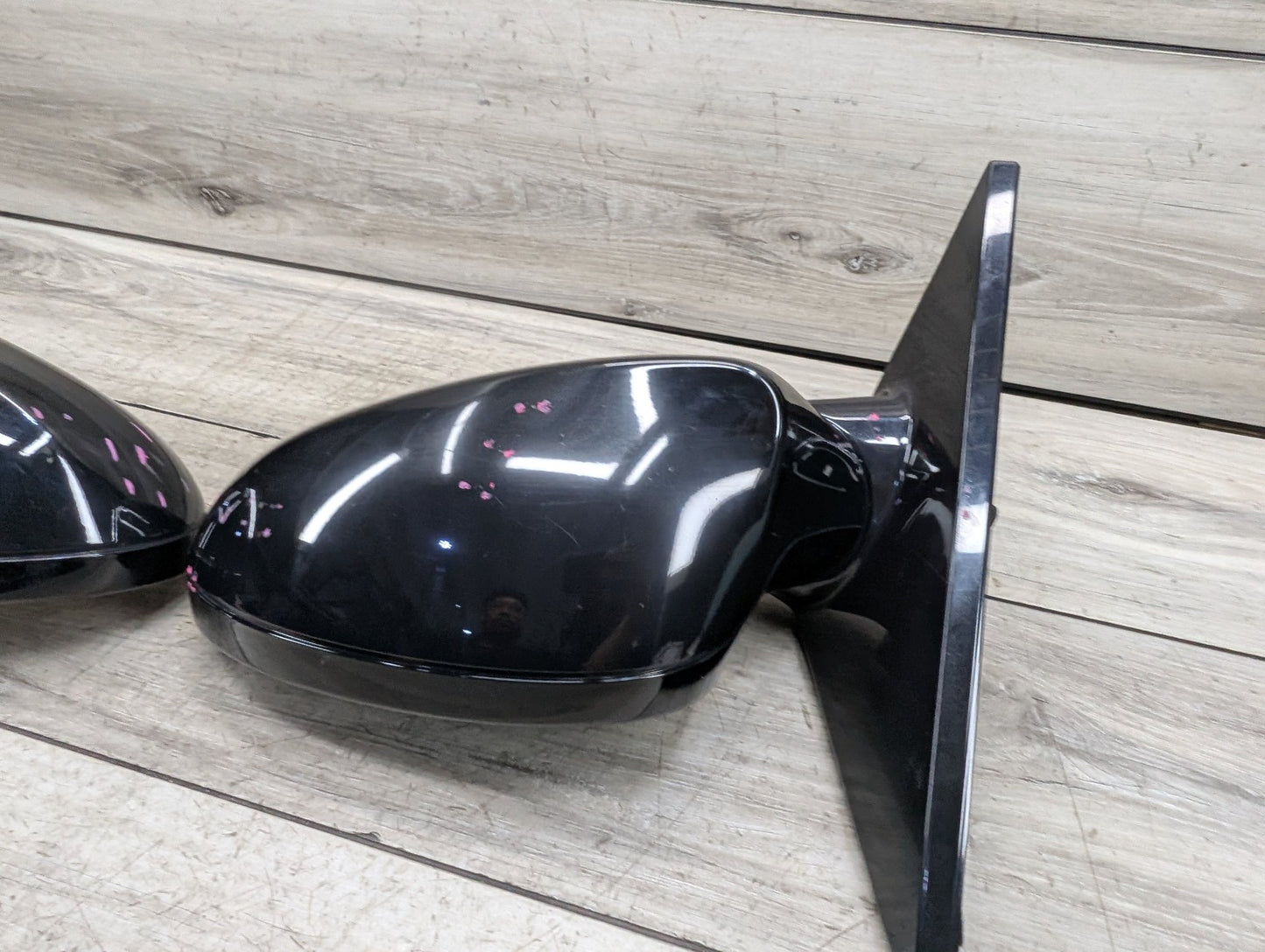 2008-2013 BMW 128i E82 Front Left Right Side Mirror Assembly BlackSET 7268305