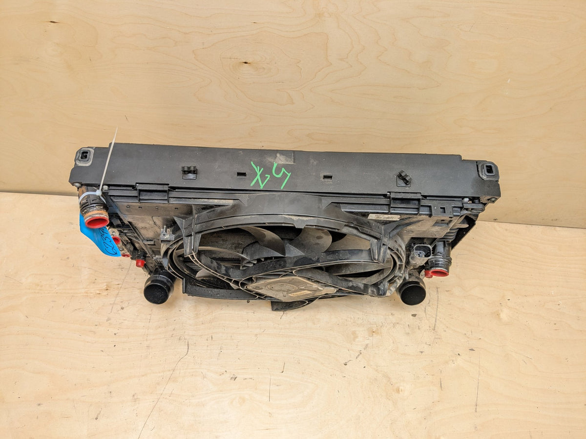 BMW 335i F30 435 Radiator Cooling Condenser Fan Shroud Assembly SET N55 850w