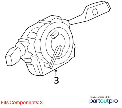 2012-2018 BMW M6 F06 Steering Wheel Sensor Clockspring 9354048 OEM