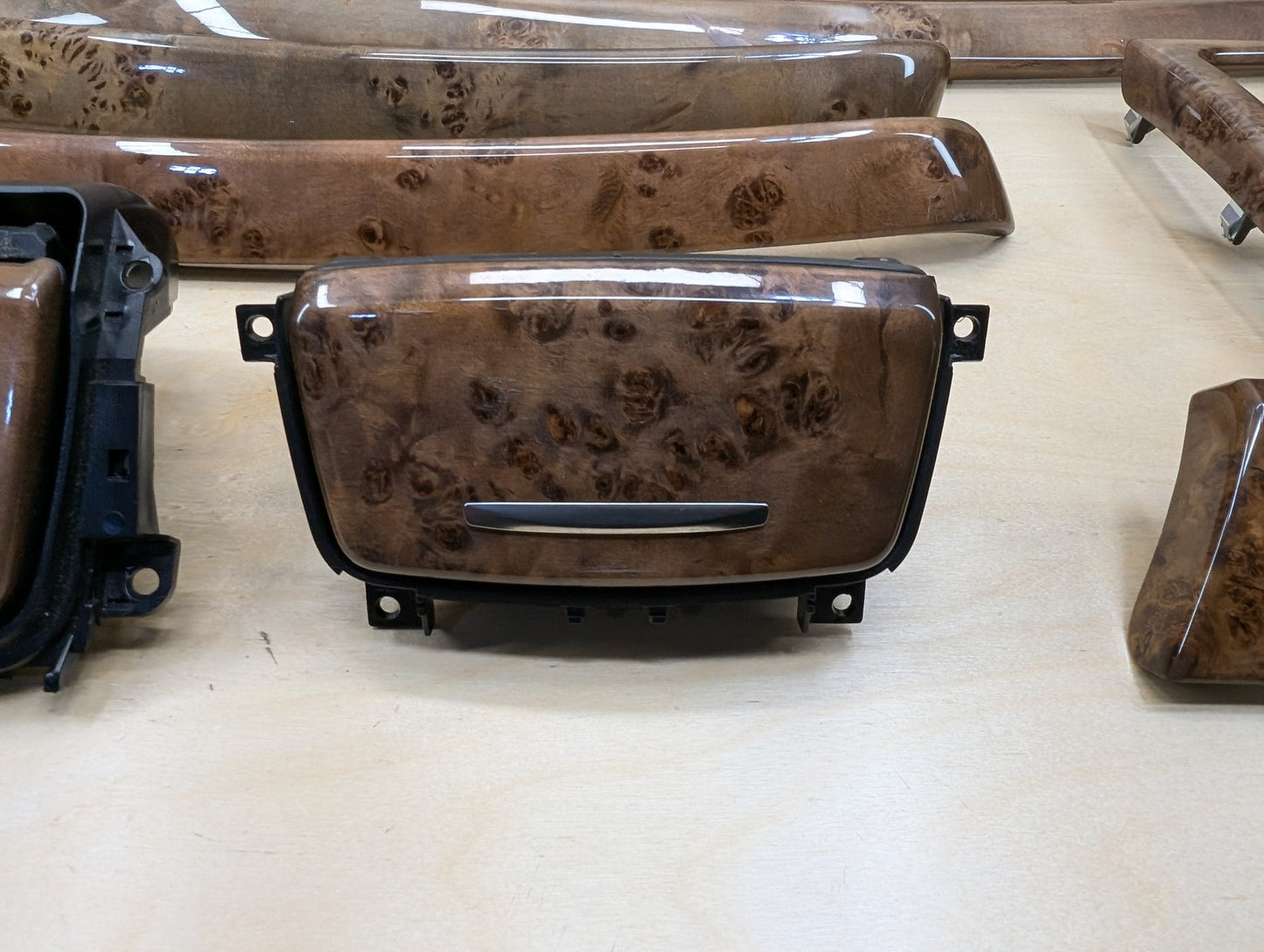 07-13 OEM BMW E99 335 Wood Burr Walnut Interior Trim Dash Panels Console SET