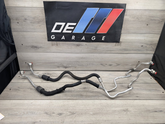 2015 - 2019 BMW X6 F86 Engine Oil Cooler Hose Pipe Lines 7627753 S63B44T2