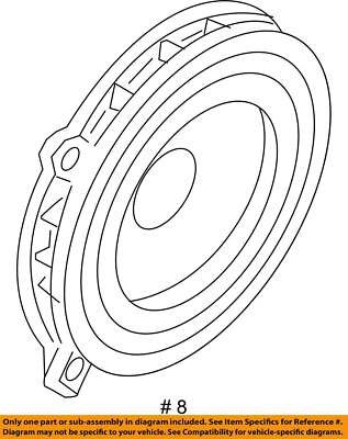 16-23 OEM BMW I01 F39 F48 X1 X2 i3 Top Hifi MID Range Loud Speaker