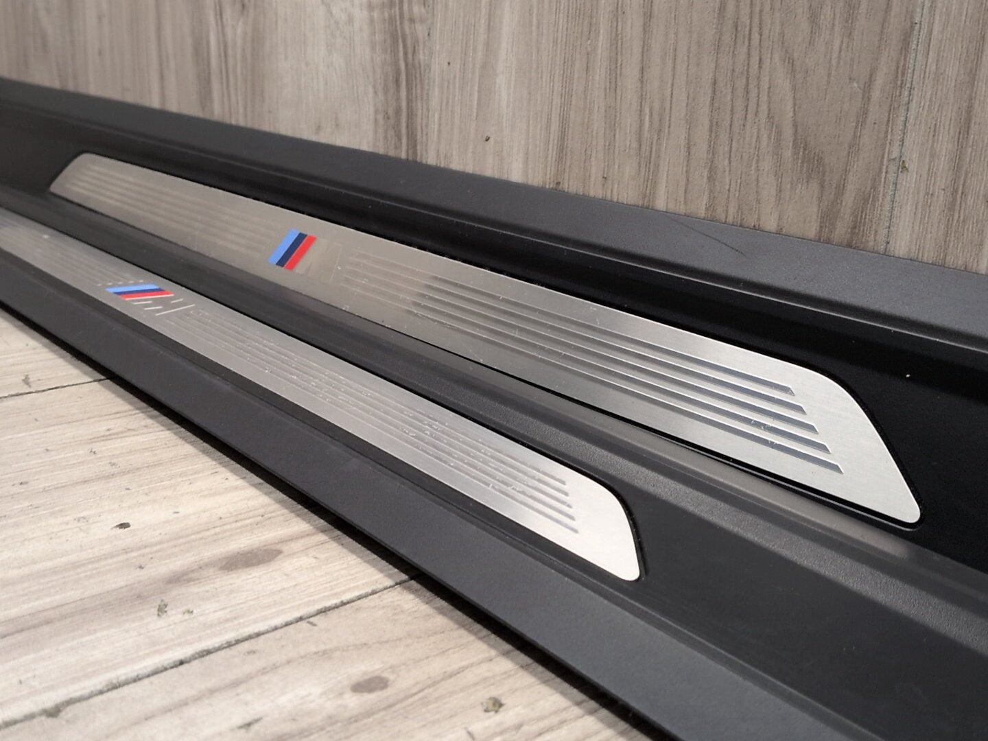14-20 OEM BMW F32 M SPORT Front Left Right Scuff Plate Door Sill SET 7395028