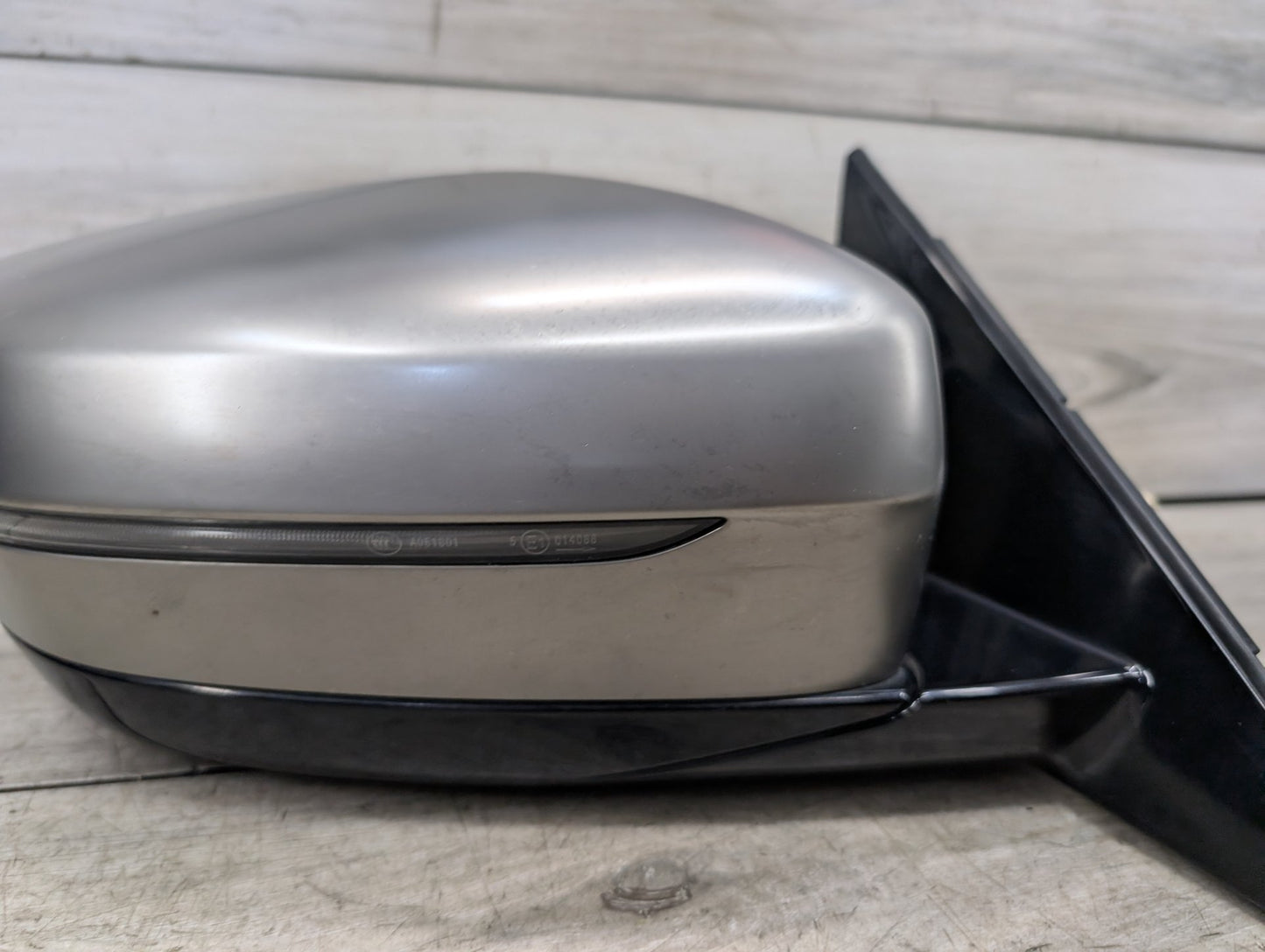 17-23 OEM BMW G30 530 540 M550 Right Passenger Side Mirror Blind Spot SHADOW GLOSS
