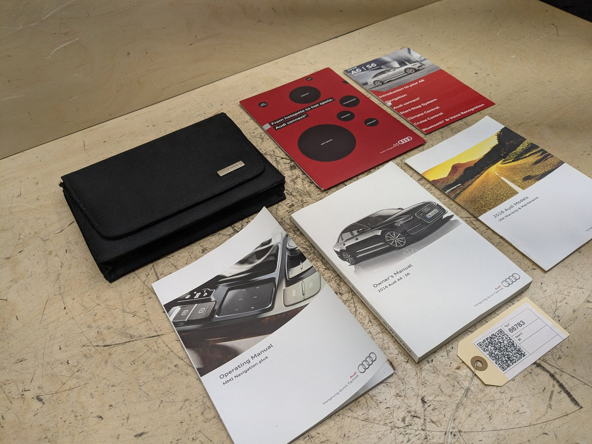 2012-2018 Audi A6 C7 Owners Instruction Manual Book SET OEM