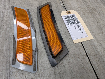 2011-2016 BMW 535i F10 Front Left Right Bumper Reflectors SET 20200122