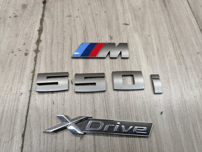 17-23 OEM BMW G30 530 540 M550 Trunk Lid Emblem Letters XDrive M550i