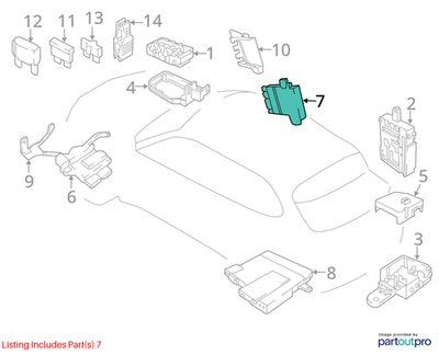 OEM BMW F15 F16 F85 F86 X5 X6 X5M Front B+ Power Distribution Module Box Unit