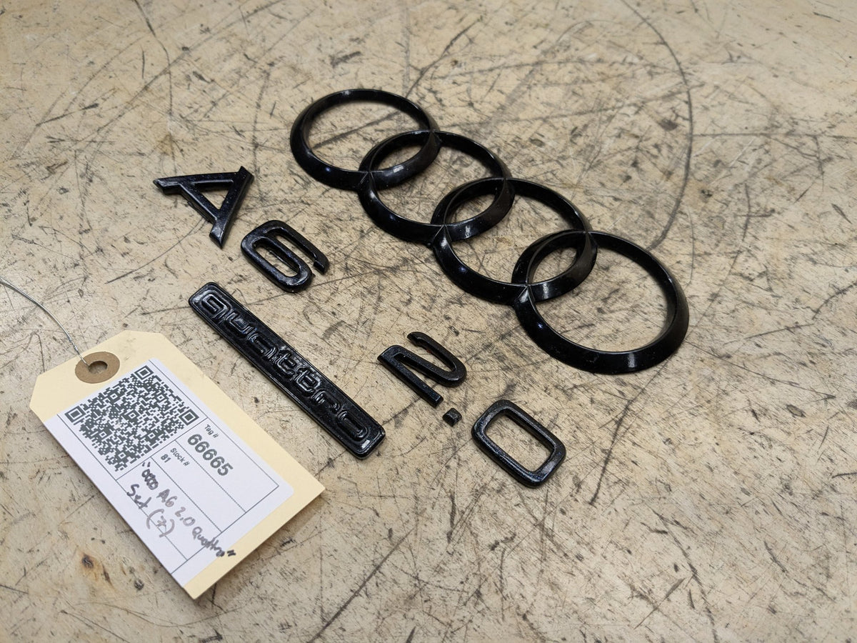 2012-2018 Audi A6 C7 Rear Emblem Badge Symbol Logo SET 4G5853742 OEM