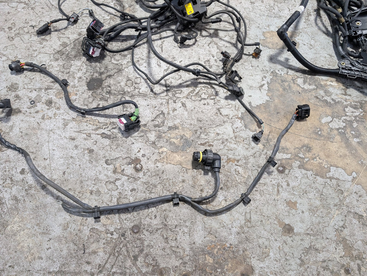 BMW G12 750Li N63B44O2 Engine Motor Transmission Wiring Wire Harness SET 8654414