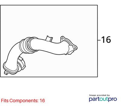 OEM BMW F22 F30 F32 F36 G01 G30 Intercooler Charge Air Induction Pipe Tract B58