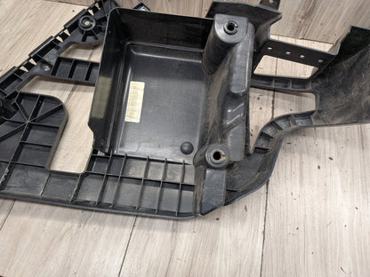 14-18 OEM BMW F85 X5M REAR Left Driver Side Bumper Bracket Guide Support Mount