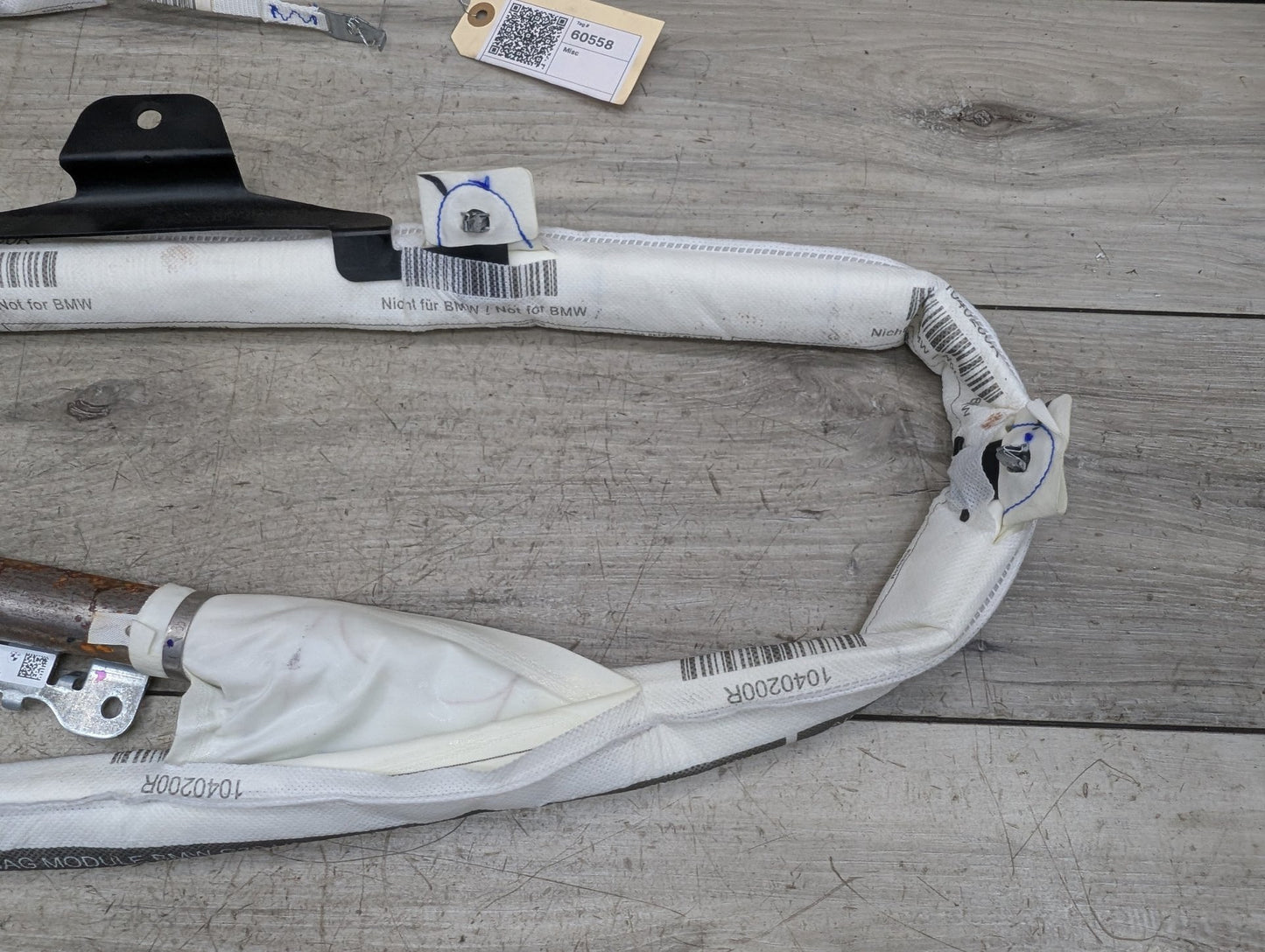 OEM BMW G30 530 540 M550 M5 Right Passenger Top Roof Head Air Bag Airbag Curtain