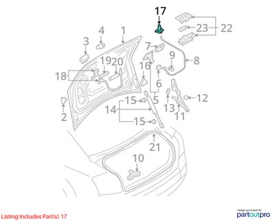 11-18 OEM AUDI A3 A5 S5 Front Left Door Rear Trunk Lock Latch Actuator Cylinder
