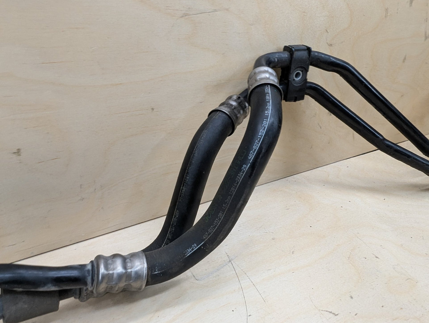 2012-2018 BMW F30 335i N55B30M0 Engine Oil Cooler Line Return Flow SET 7639449