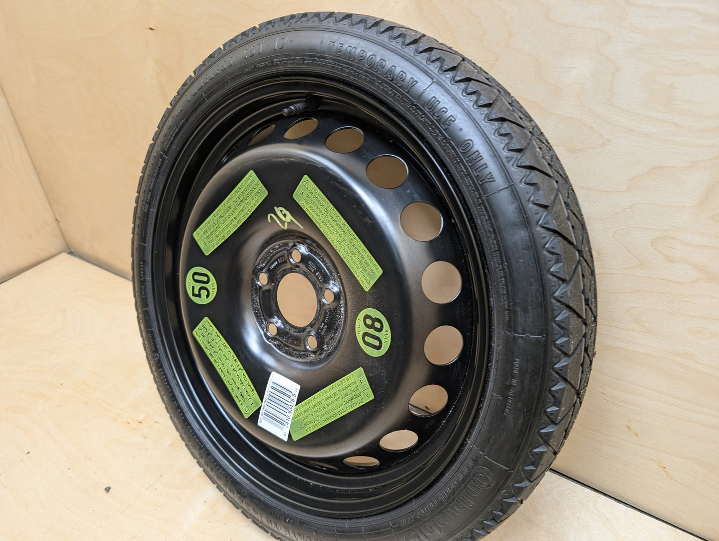 2008 - 2017 Audi S5 8T Emergency Spare Wheel Rim Tire 8K0601027D