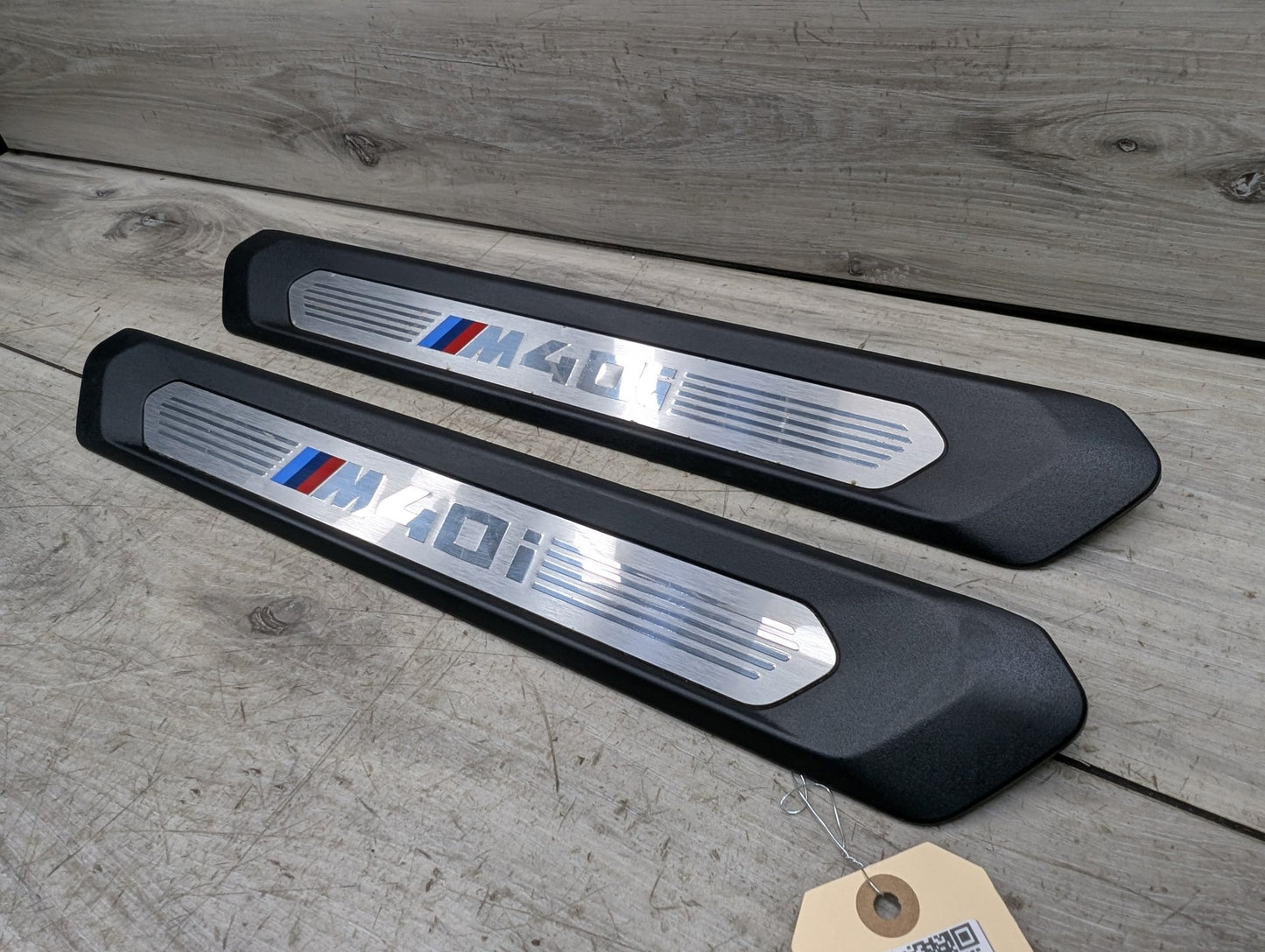 18-21 OEM BMW G01 G02 M40i X3 X4 Front Right Left Door Sills Cover Trim Pair