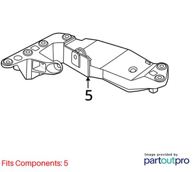 2019-2026 BMW X5 G05 Transmission Mount Bracket 8486998 OEM