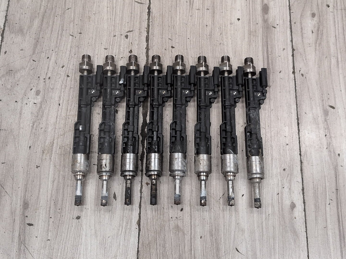 2015-2018 BMW F85 X5 S63B44T2 Engine Motor Injector SET 7645956