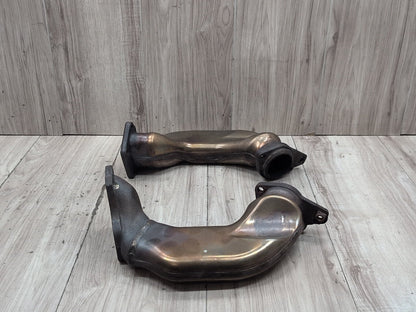 09-12 Mercedes W212 E550 M278 Left Right Engine Motor Exhaust Manifold Pipe SET