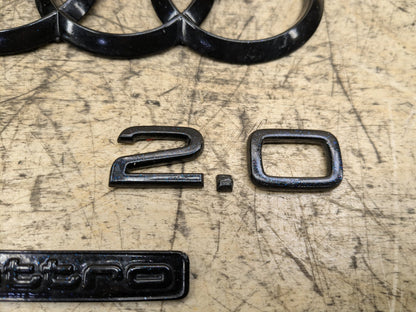 2012-2018 Audi A6 C7 Rear Emblem Badge Symbol Logo SET 4G5853742 OEM