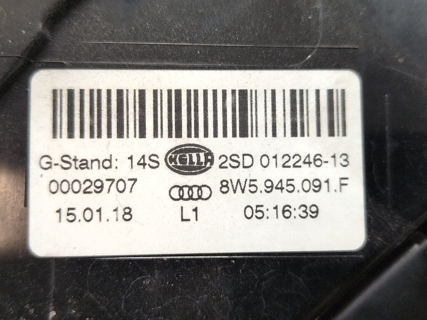 2018-2023 Audi S4 B9 Rear Left Driver Outer Tail Light 8W5945091F