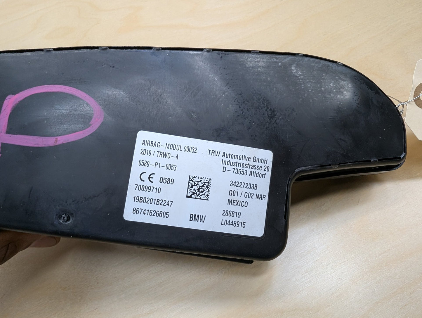 OEM BMW F97 F98 G01 G02 X3 X4 X3M X4M Front Right Passenger Seat Air Bag Airbag