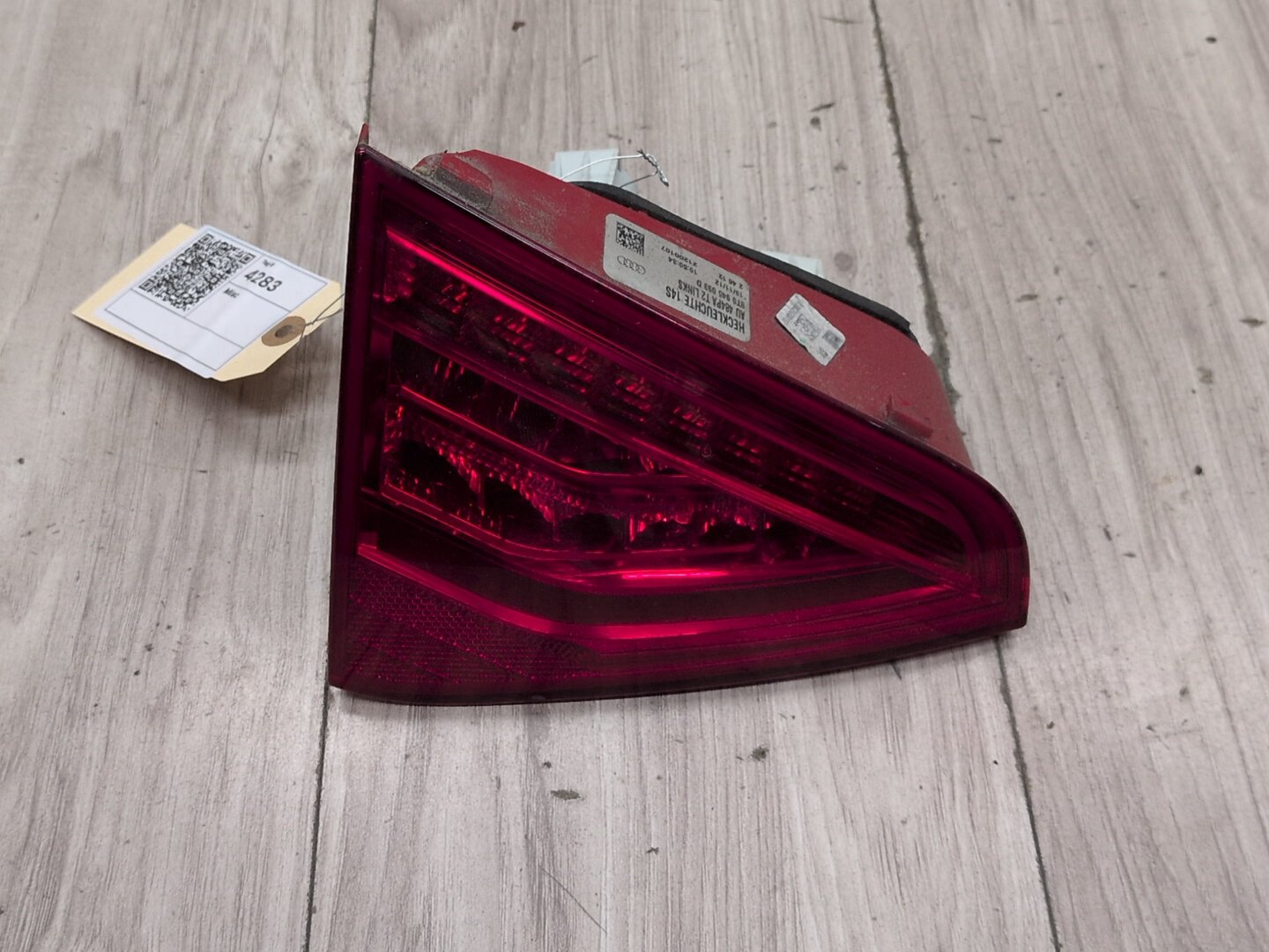 2008 - 2017 Audi S5 8T Rear Left Driver Inner Tail Light 8T0945093D