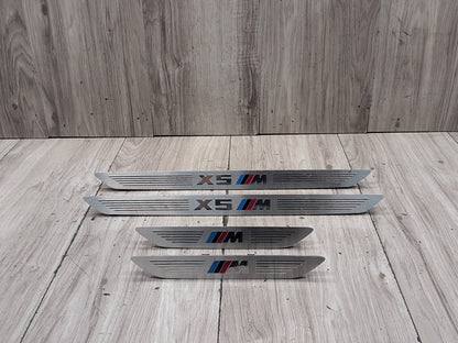 2015-2018 BMW X5 F85 Front Rear Left Right Scuff Plate Door Sill SET 7313143 OEM