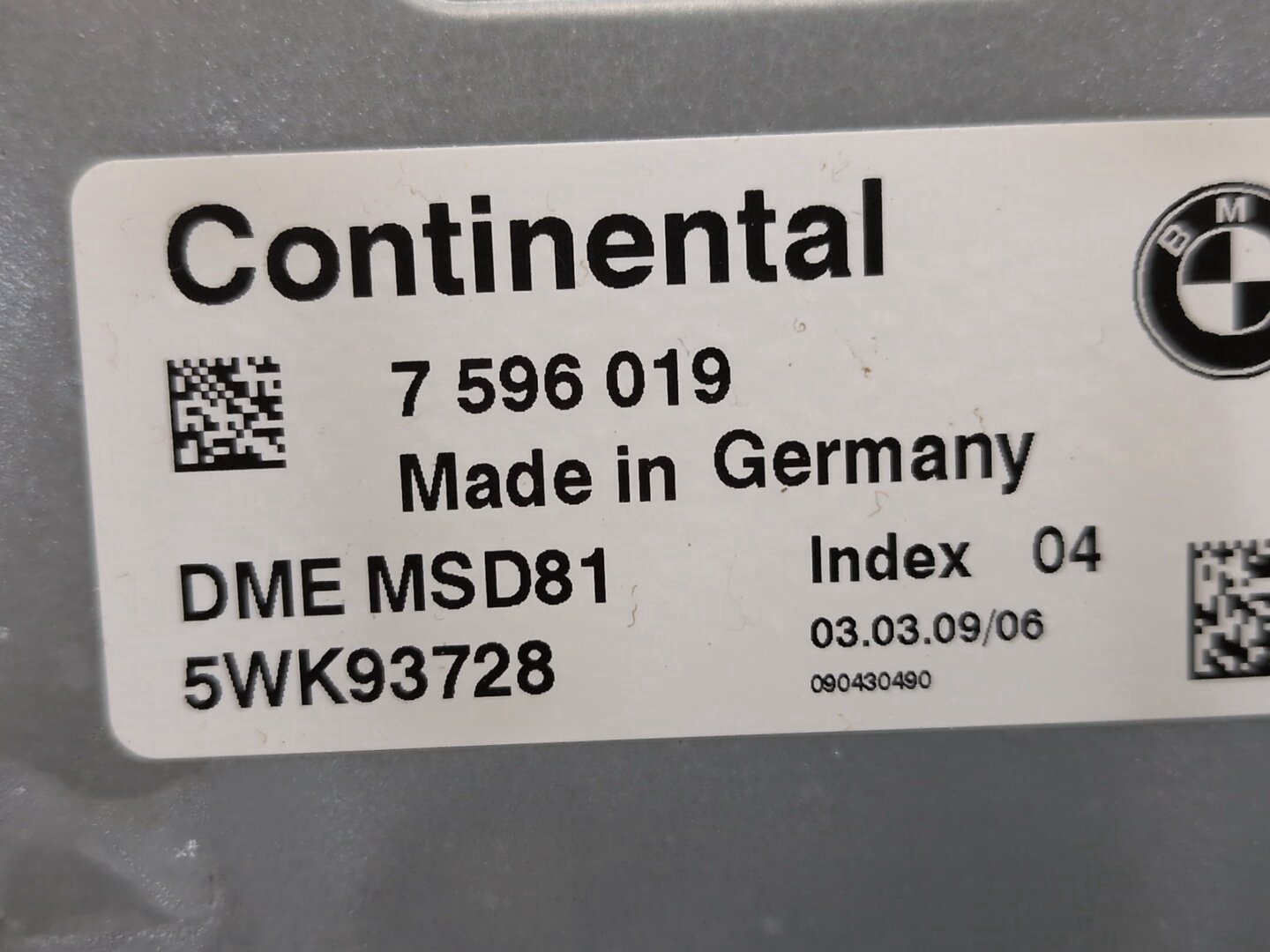 OEM BMW E60 E82 E90 E92 Engine Motor ECU DME Computer w/ Cas & Key SET