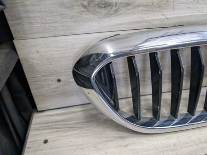 17-20 OEM BMW G30 530 540 Front Bumper Upper Kidney Grille Pair SET