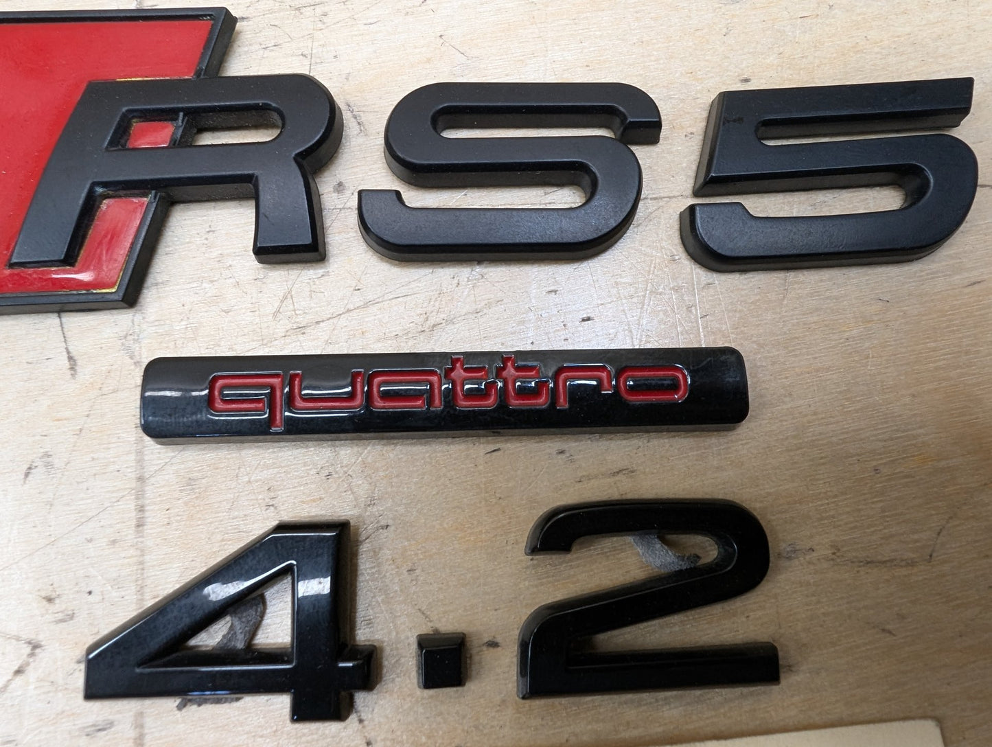 2011-2017 Audi RS5 8T Rear Liftgate Trunk Lid RS5 Quattro Emblem PN: 8T0853736F