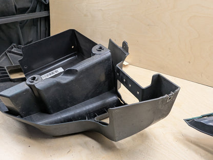 15-19 OEM BMW F16 X6 Rear Left Driver Bumper Supports Brackets Mounts Guide PAIR