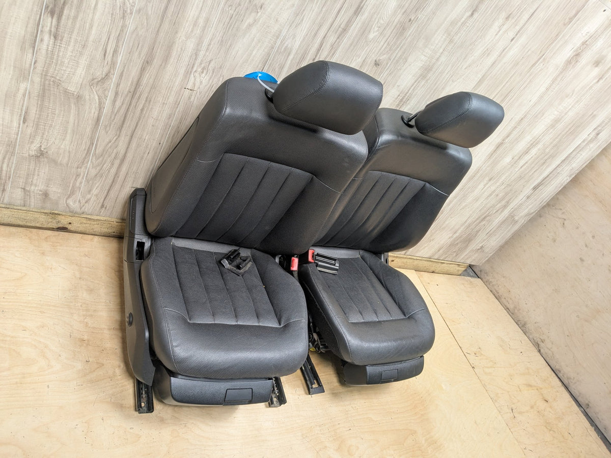 10-13 Mercedes-Benz E550 W212 Front Driver Passenger Seat Assemblys SET Black