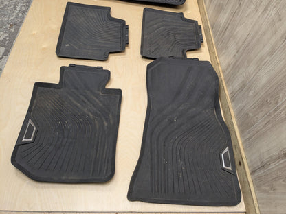 OEM BMW G20 G26 G80 330 M340 M3 Front Rear All Weather Rubber Floor Mats SET