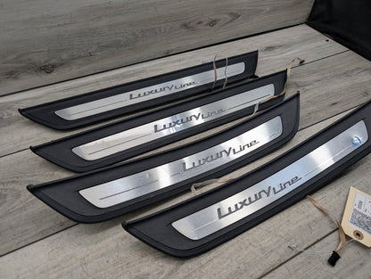2017-2023 BMW 530i G30 Front Rear Left Right Scuff Plate Door Sill SET 7405773 OEM