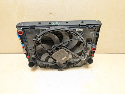BMW 335i F30 435 Radiator Cooling Condenser Fan Shroud Assembly SET N55 850w