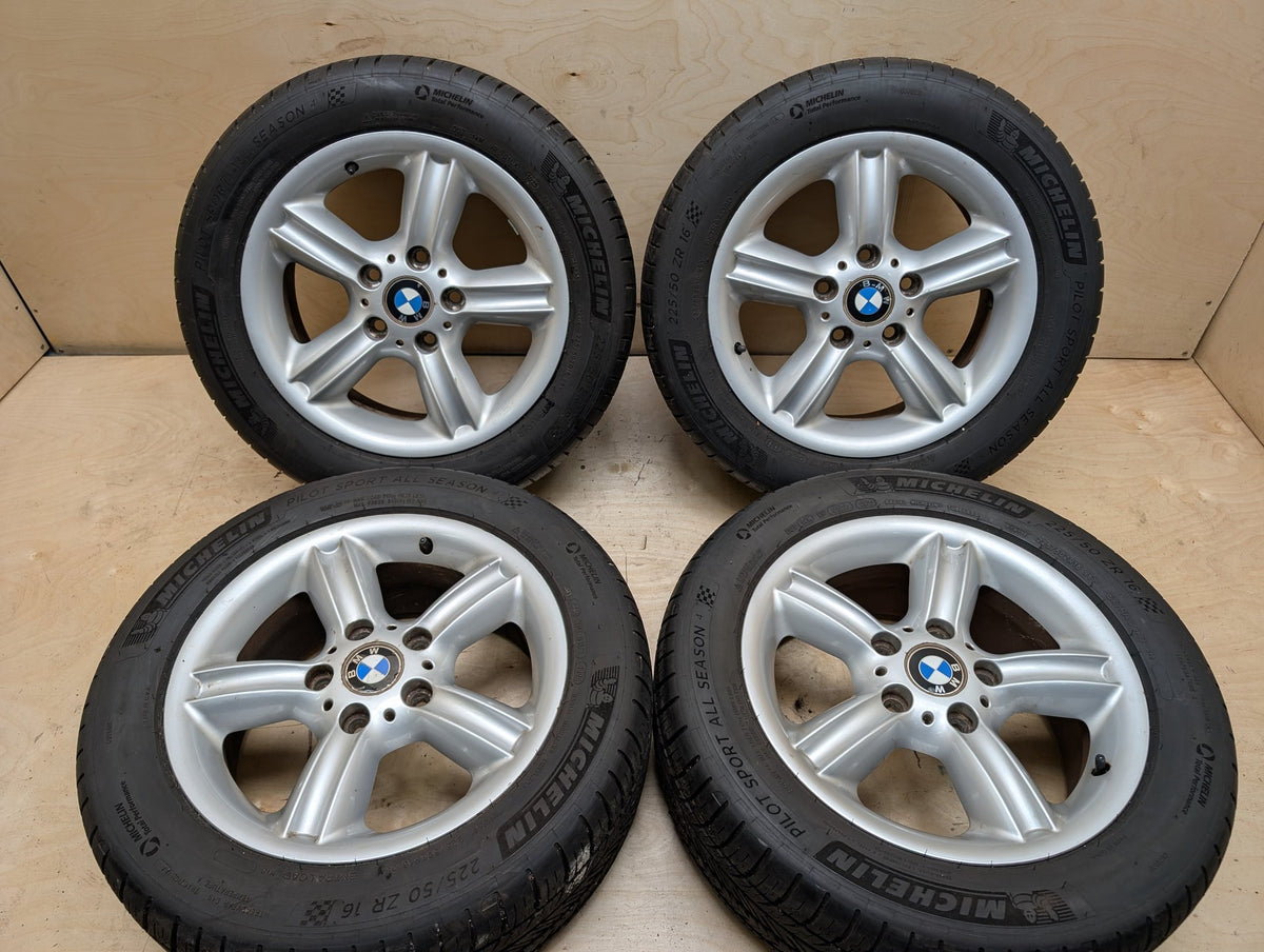 OEM BMW E36 Z3 2.8 3.0 E46 325Ci Wheels Rims 7JX16 ET:46 Star Spoke Style 55 SET