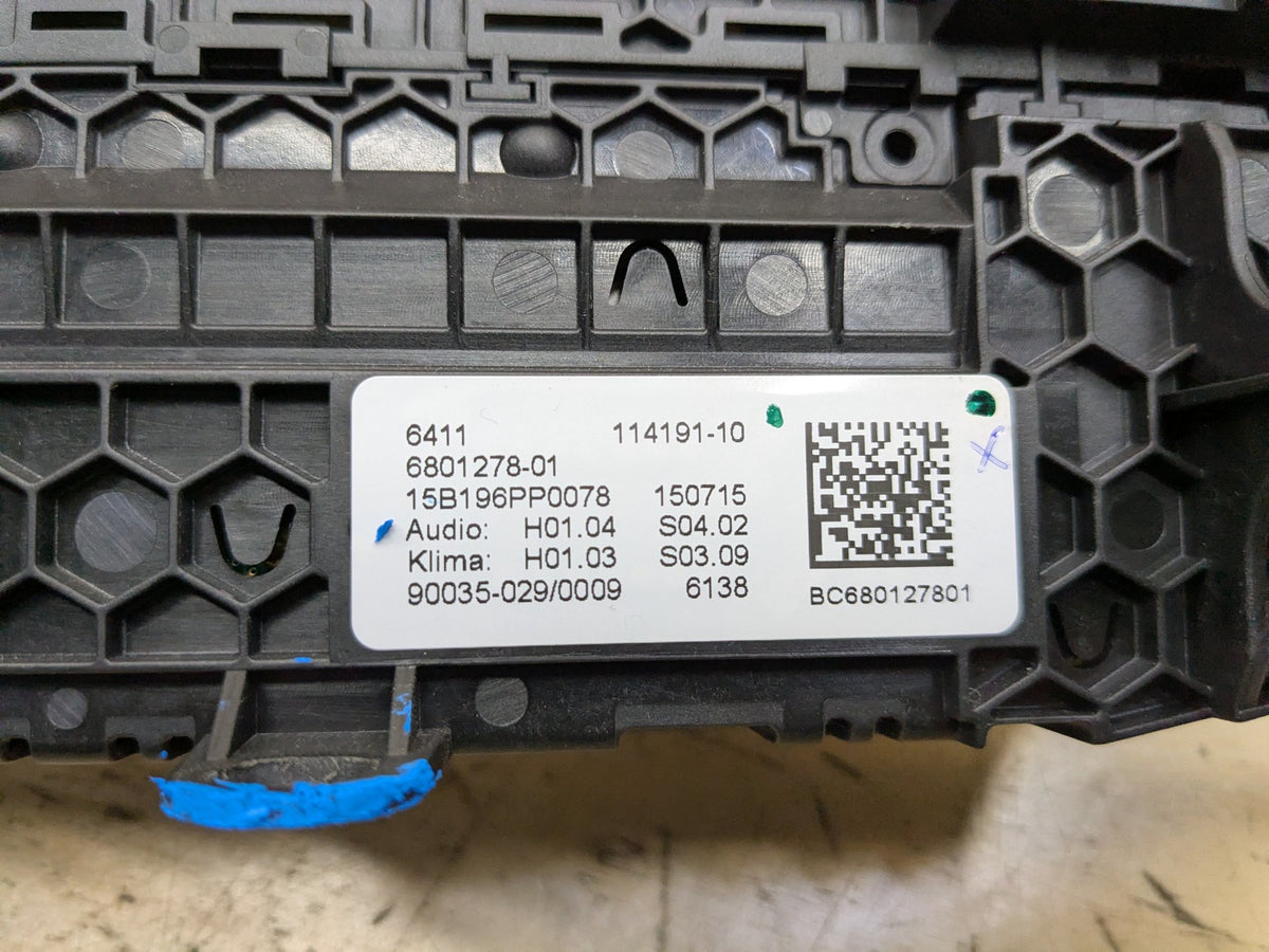 16-22 OEM BMW G11 G12 740 750 M760 AC Climate Panel Radio Control Switch CERAMIC