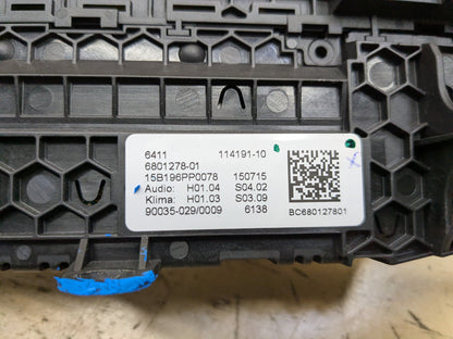 16-22 OEM BMW G11 G12 740 750 M760 AC Climate Panel Radio Control Switch CERAMIC