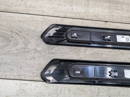 18-21 OEM BMW G01 G02 M40i X3 X4 Front Right Left Door Sills Cover Trim Pair