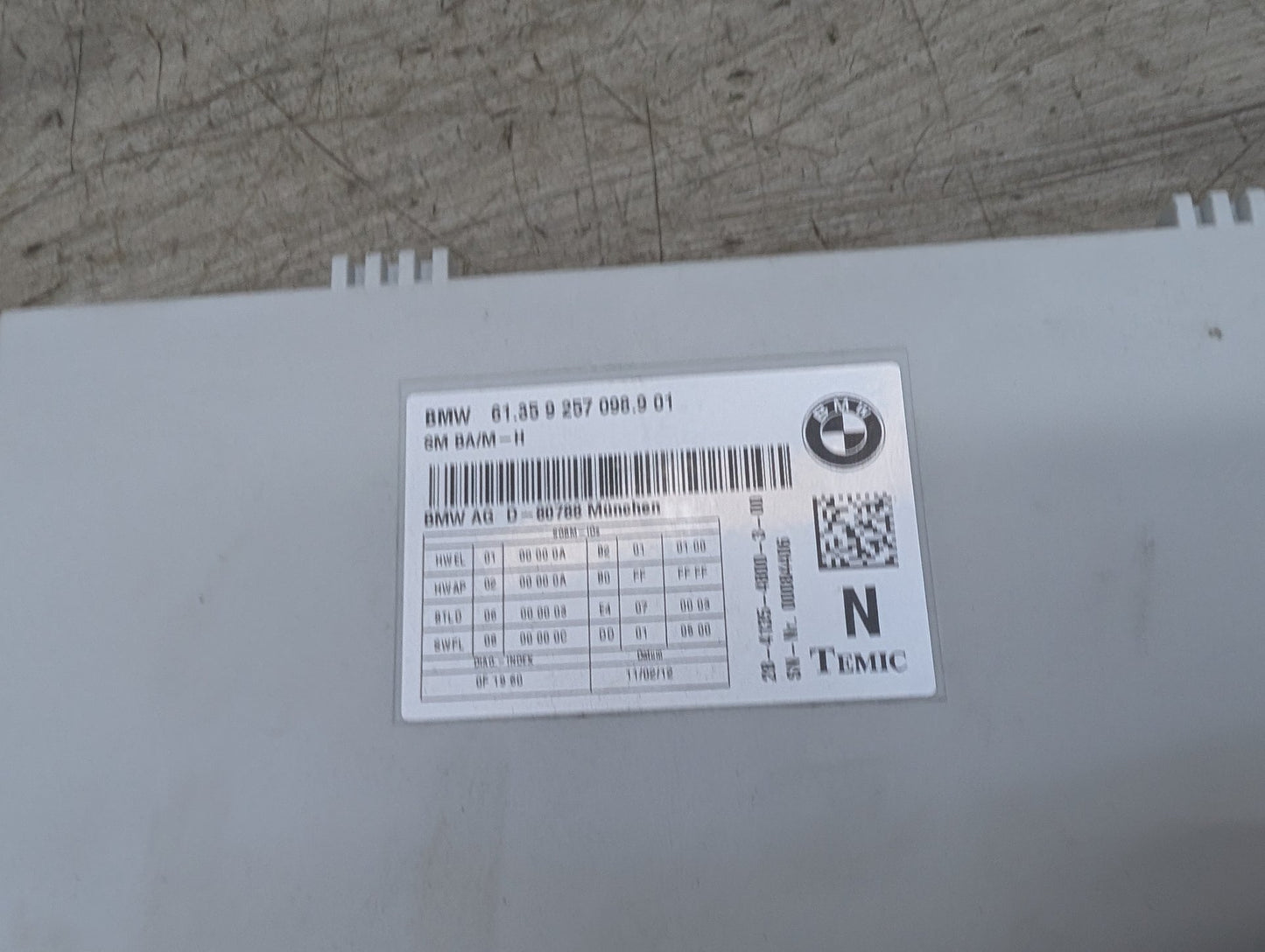 2011 - 2017 BMW X3 F25 Front Left Driver Seat Module 9257098 N55B30M0