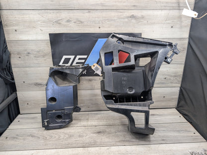 15-18 OEM BMW F86 X6M Rear Right Passenger Bumper Support Brackets Mounts Guides